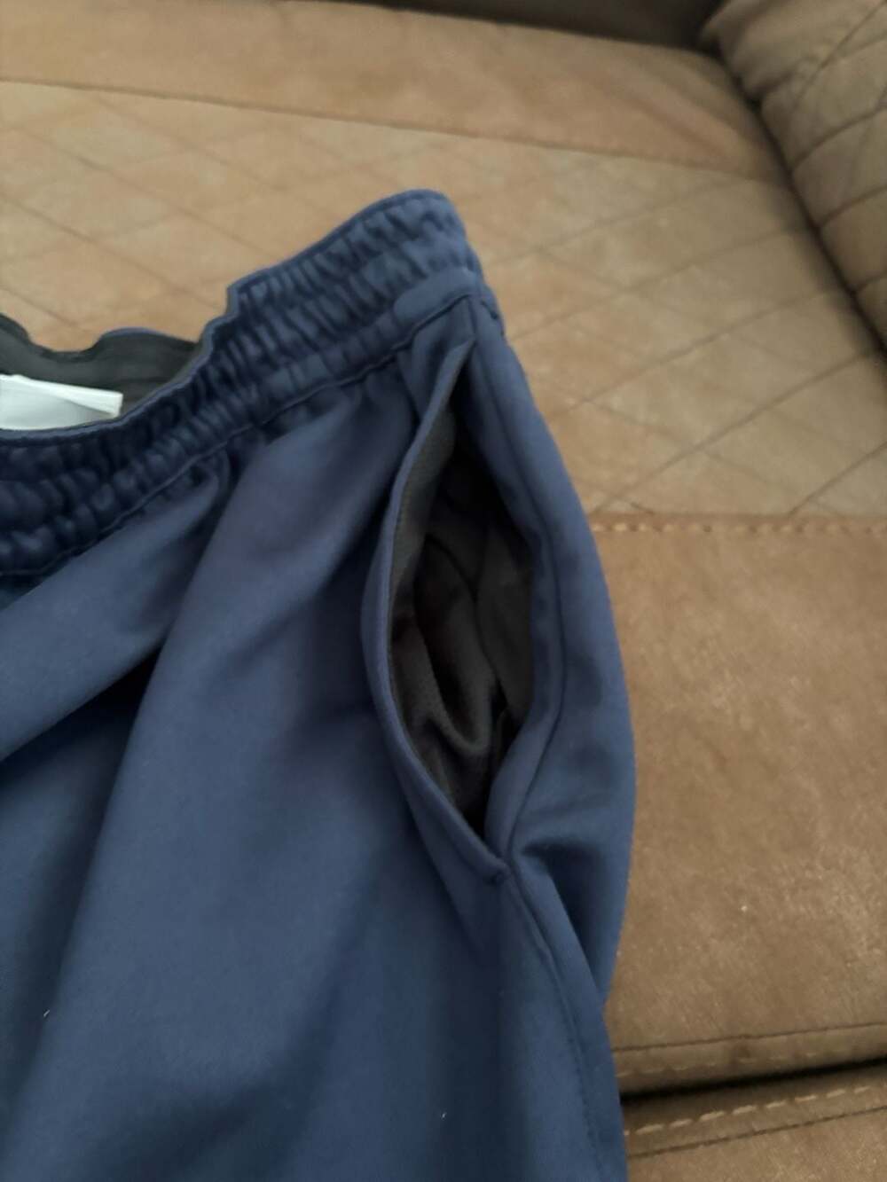 Nike Dri-Fit Athletic Shorts Navy Blue Size Large Tall - Picture 7 of 8